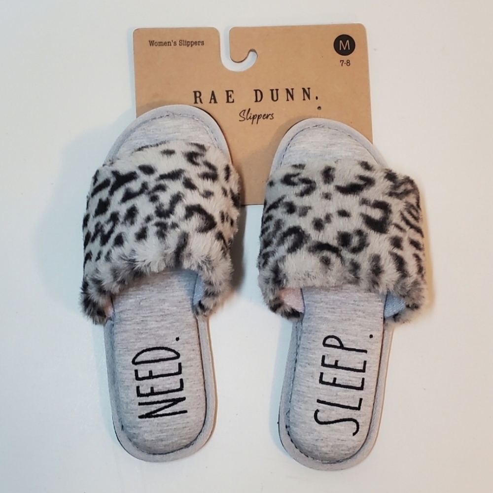 New Rae Dunn Need Sleep Slippers